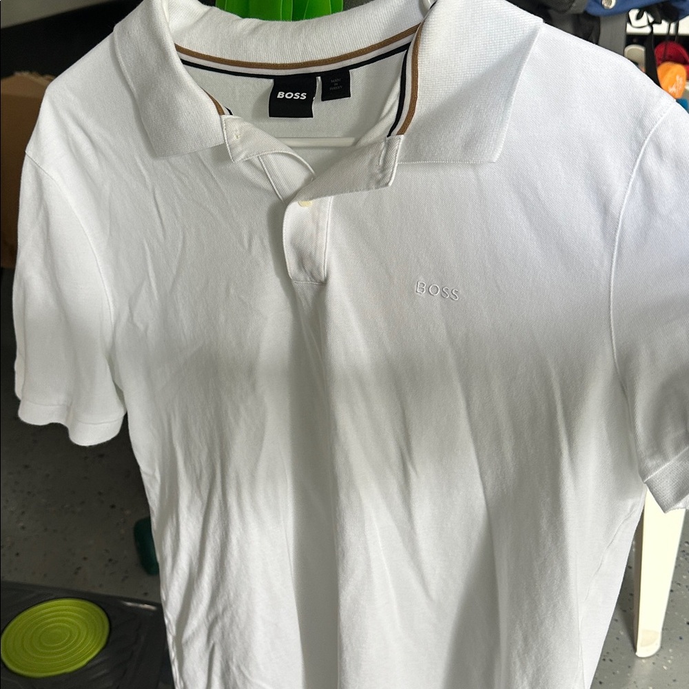 Boss Crisp White Polo Shirt